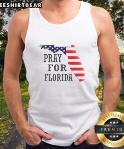 Official Pray For Florida tank top featuring a stylish design, perfect for showing support and solidarity with Florida.