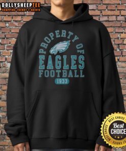 Official Property of Philadelphia Eagles Football Since 1933 Hoodie, showcasing team pride and vintage style.
