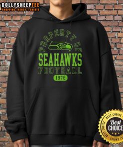 Official Seattle Seahawks hoodie, established 1976, showcasing team logo and vibrant colors for passionate fans.