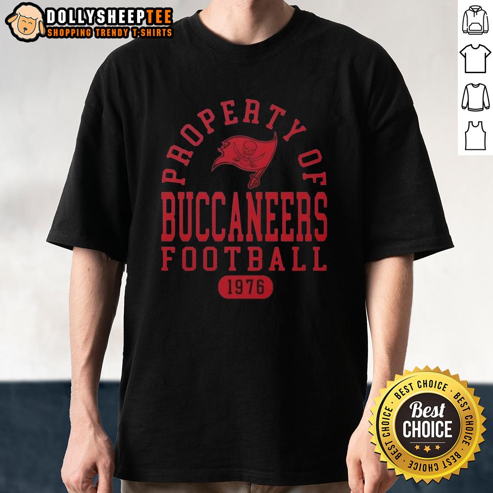 Official Property Of Tampa Bay Buccaneers Football Since 1976 T Shirt Official Property Of Tampa Bay Buccaneers Football Since 1976 T-Shirt featuring team colors and logo, perfect for fans.