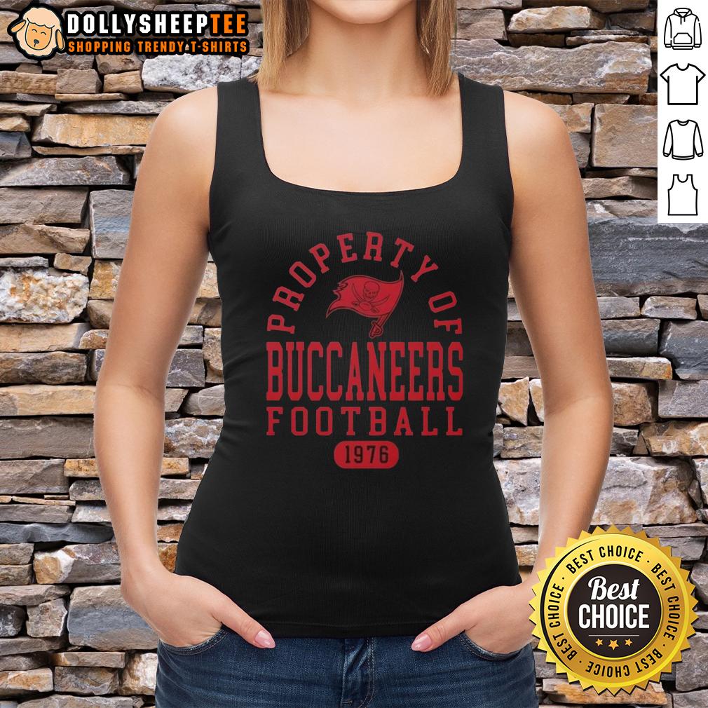 Official Property Of Tampa Bay Buccaneers Football Since 1976 Tank Top Official Property of Tampa Bay Buccaneers Football Since 1976 Tank Top, showcasing team pride and sporty design.