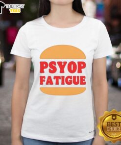 Official Psyop Fatigue Logo Ladies Tee featuring a stylish design perfect for casual wear and fans of Psyop apparel.