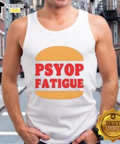 Official Psyop Fatigue Logo Tank Top featuring a stylish design and bold logo for casual wear enthusiasts.