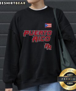 Official Puerto Rico World Baseball 2026 sweatshirt featuring vibrant team colors and logo, perfect for fans and collectors.