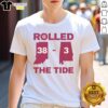 Official Rolled The Tide 383 Alabama Football Victory T-Shirt featuring team colors and logo celebrating the win.