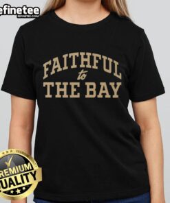 Official San Francisco 49ers 'Faithful To The Bay' ladies tee showcasing team spirit and style for female fans.