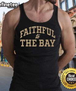 Official San Francisco 49ers Faithful to the Bay tank top showcasing team spirit and stylish fan apparel.