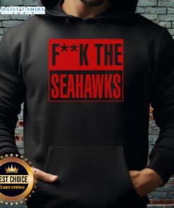 Alt Text: Official San Francisco 49ers hoodie with Fuck The Seattle Seahawks graphic, perfect for NFL fans and rivalry apparel.