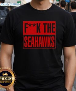 Official San Francisco 49ers 'F* The Seattle Seahawks' T-shirt featuring bold graphics for die-hard fans.