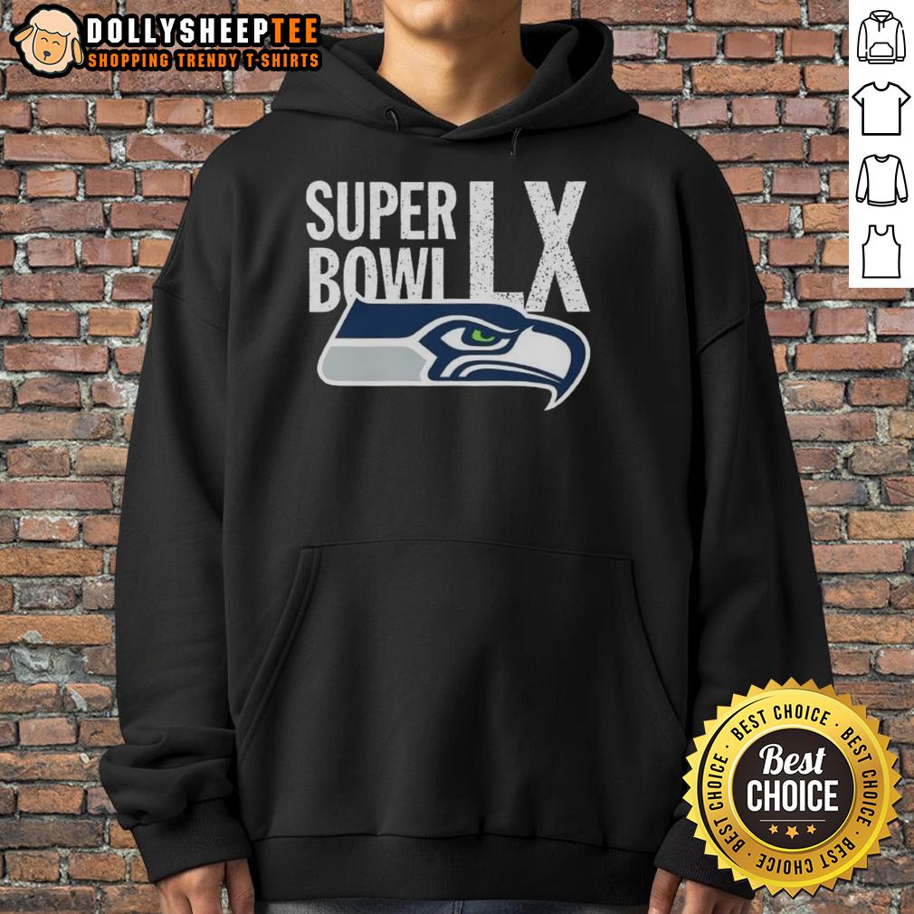 Official Seattle Seahawks Nfc Championship 2026 Super Bowl Lx Hoodie Official Seattle Seahawks NFC Championship 2026 Super Bowl LX Hoodie in blue and green, perfect for fans and collectors.