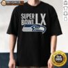 Alt Text: Official Seattle Seahawks NFC Championship 2026 Super Bowl LX t-shirt featuring team logo and championship graphics.