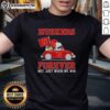Official Snoopy and Woodstock Driving Car Nebraska Huskers T-Shirt featuring vibrant graphics for fans.