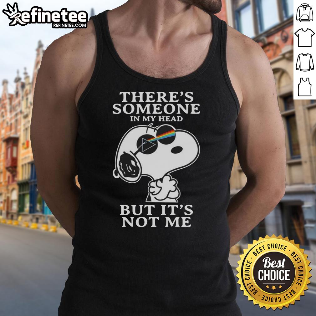 official-snoopy-pink-floyd-theres-someone-in-my-head-but-its-not-me-tank-top Alt Text: Official Snoopy Pink Floyd tank top featuring 'There's someone in my head but it's not me' design.
