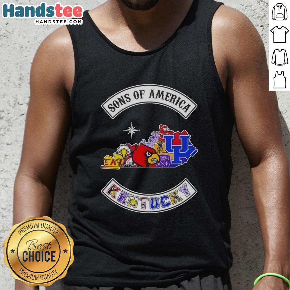 official-son-of-america-kentucky-map-sports-logos-combine-tank-top Alt Text: Official Son of America Kentucky map sports logos combine tank top design featuring vibrant graphics and a stylish fit.