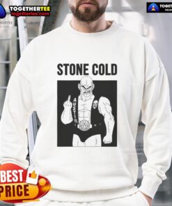 Official Stone Cold Nappa Middle Finger Sweatshirt featuring bold graphic design and comfortable fit for fans.