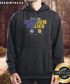 Alt Text: Official Tampa Bay Lightning vs Boston Bruins NHL 2026 Stadium Series match-up hoodie featuring team logos.