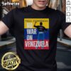 Official Tell Congress No War On Venezuela T-Shirt featuring bold text and a patriotic design for peace advocacy.