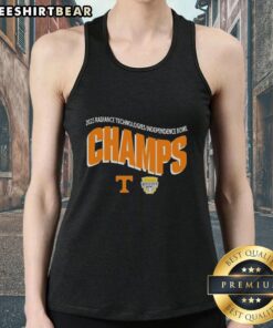 Alt Text: Official Tennessee Volunteers Football 2025 Liberty Mutual Music City Bowl Champions tank top showcasing team pride.