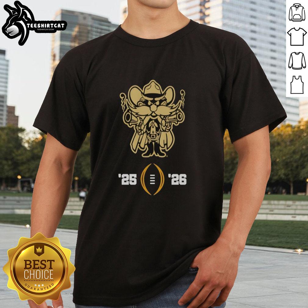 official-texas-tech-red-raiders-football-college-football-playoff-2025-26-t-shirt Alt Text: Official Texas Tech Red Raiders Football T-Shirt for College Football Playoff 2025-26, featuring team colors and logo.