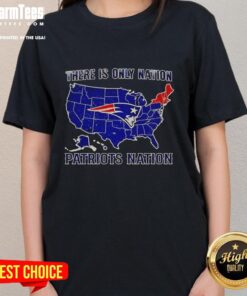 Official New England Patriots Nation ladies tee featuring bold team logo and vibrant colors for passionate fans.
