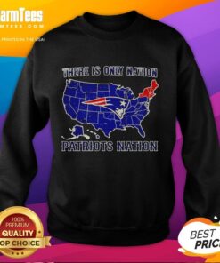 New England Patriots Nation sweatshirt featuring official logo and bold design for fans of the NFL team.