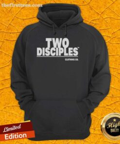 Official Two Disciples Hoodie featuring a stylish design, perfect for fans seeking comfort and fashion in streetwear.