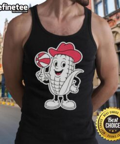 Official Two Seam Corny Hoops Tank Top featuring a stylish design, perfect for casual summer wear and basketball fans.