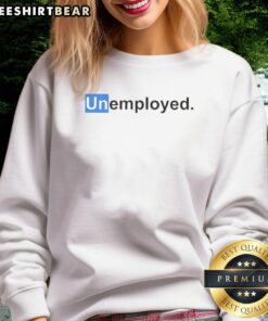 Official Unemployed logo sweatshirt featuring a stylish design, perfect for casual wear and expressing individuality.