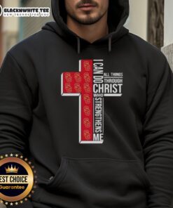 Alt Text: Official USC Trojans women's basketball hoodie featuring I Can Do All Things Through Christ Who Strengthens Me design.