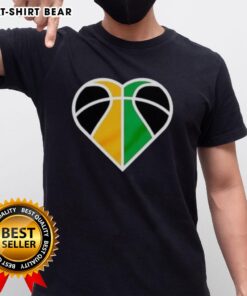 Official Utah Jazz Basketball Heart Logo T-Shirt featuring a vibrant heart logo and team colors, perfect for fans.