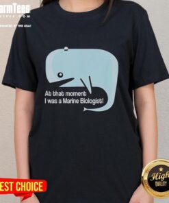 Official Whale graphic on a Ladies Tee, celebrating marine biology and ocean conservation for passionate marine biologists.