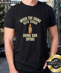 Alt Text: Official When The Going Gets Tough Home Beer T-Shirt featuring a stylish design for home bar enthusiasts.