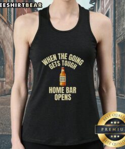 Official When The Going Gets Tough Home Bar Opens Home Beer Tank Top featuring a fun beer graphic and casual style.
