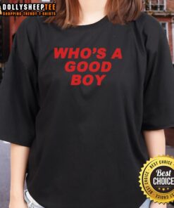 Official Who's A Nice Boy Ladies Tee featuring a stylish design, perfect for casual wear and showing off your playful side.