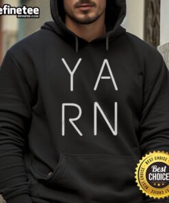 Official Y.A.R.N. logo hoodie featuring a stylish design and comfortable fit, perfect for fans and casual wear.