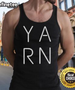 Official Y-A-R-N logo tank top featuring a stylish design, perfect for casual wear and showing off your love for Y-A-R-N.