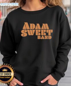 Original Adam Sweet Band Logo Sweatshirt featuring bold logo design and comfortable fabric for music fans.