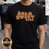 Original Adam Sweet Band logo T-shirt featuring vibrant design and bold lettering for music fans and merchandise collectors.