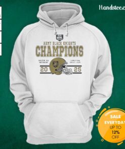 Alt Text: Original Army Black Knights Football 2025 Wasabi Fenway Bowl Champions hoodie featuring team logo and colors.