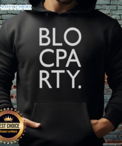 Alt Text: Original Bloc Party Logo Infill Hoodie featuring a stylish design, perfect for fans of the iconic music band.