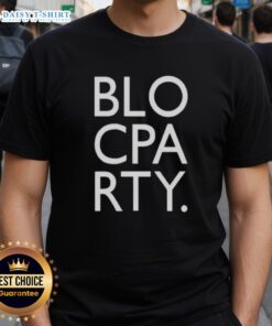 Alt Text: Original Bloc Party Logo Infill T-Shirt featuring a vibrant graphic design of the iconic band logo on a stylish tee.