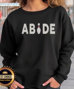 Original Bowling Abide Sweatshirt in navy blue, featuring a stylish design perfect for bowlers and casual wear.