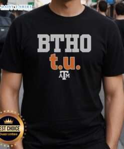 Original Btho Tu Texas A&M Aggies Football Logo T-Shirt featuring bold team colors and iconic logo design.