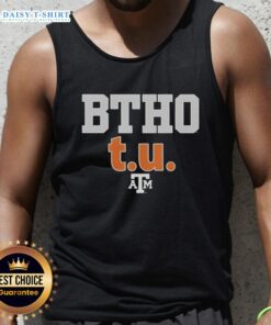 Original Btho Tu Texas A&M Aggies football logo tank top showcasing team spirit and style for fans.