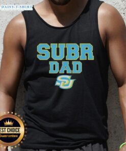 Southern University Jaguars Dad logo tank top featuring original campus lab design, perfect for proud dads and fans.