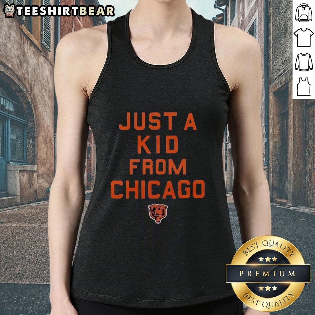 original-chicago-bears-just-a-kid-from-chicago-tank-top Alt Text: Original Chicago Bears Just A Kid From Chicago tank top featuring team colors and logo, perfect for fans.