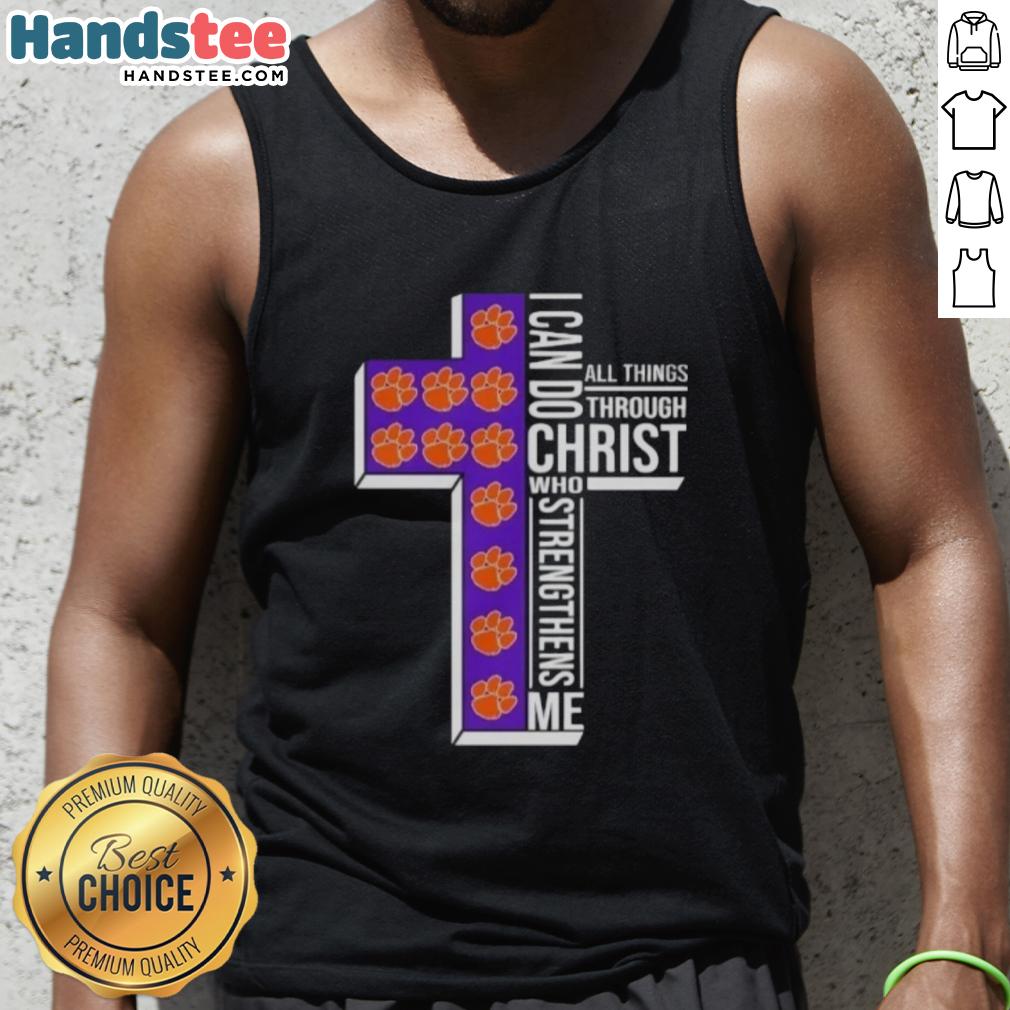 original-clemson-tigers-womens-basketball-cross-i-can-do-all-things-through-christ-who-strengthens-me-tank-top Original Clemson Tigers women's basketball tank top with 'I Can Do All Things Through Christ Who Strengthens Me' design.