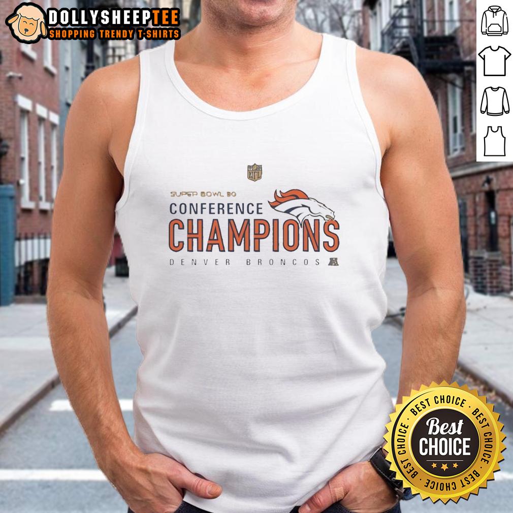 Original Denver Broncos Super Bowl 50 Conference Champions Tank Top Original Denver Broncos Super Bowl 50 Conference Champions tank top featuring team colors and logo design.