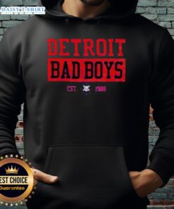 Original Detroit Pistons Bad Boys Est 1988 hoodie featuring vintage team logo and bold design for fans.