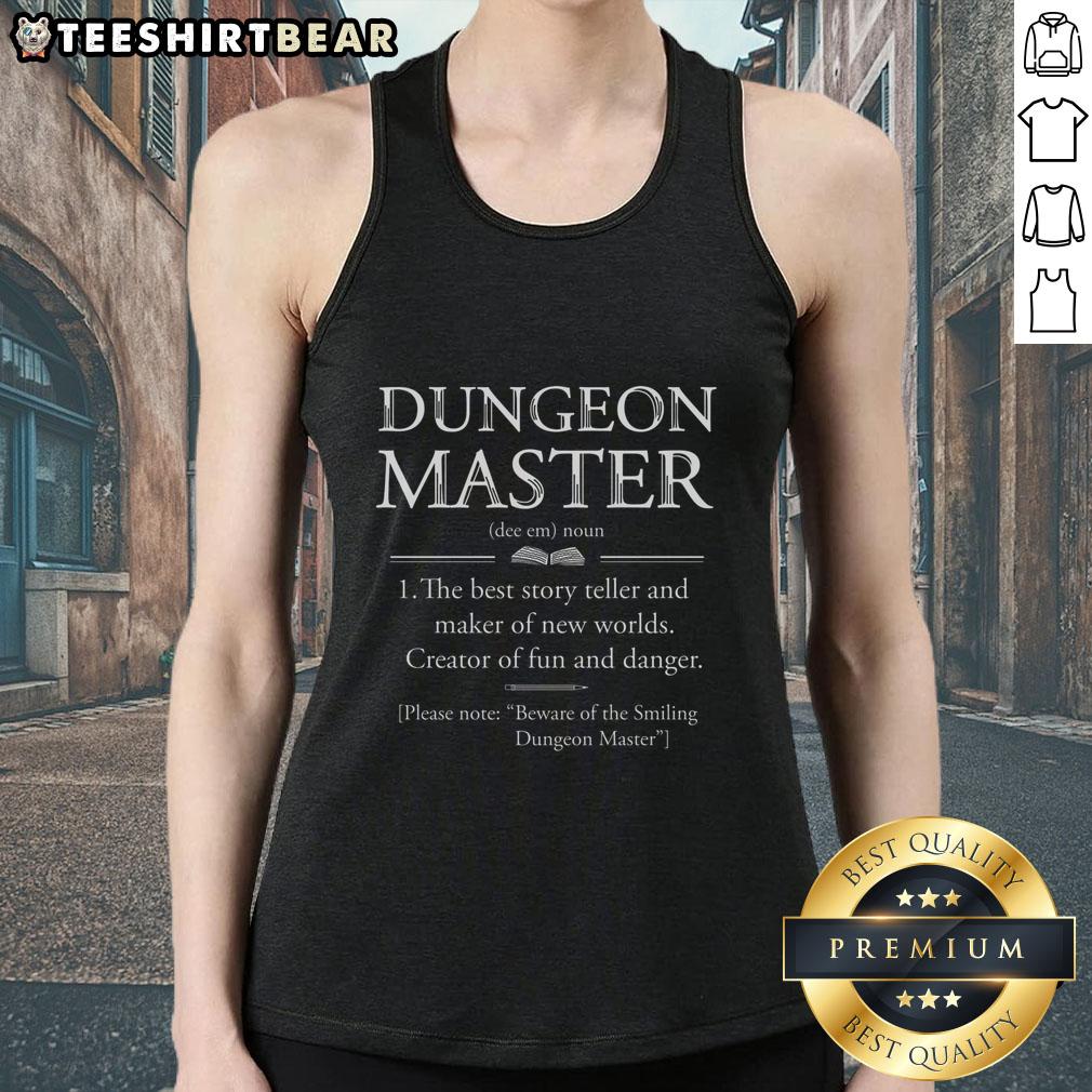 original-dungeon-master-dictionary-tank-top Original Dungeon Master Dictionary tank top featuring fantasy design, perfect for tabletop RPG enthusiasts and gamers.